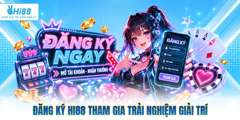 Đăng ký HI88 tham gia trải nghiệm giải trí