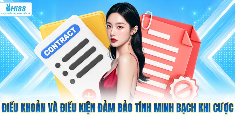 Điều khoản và điều kiện đảm bảo tính minh bạch khi cược