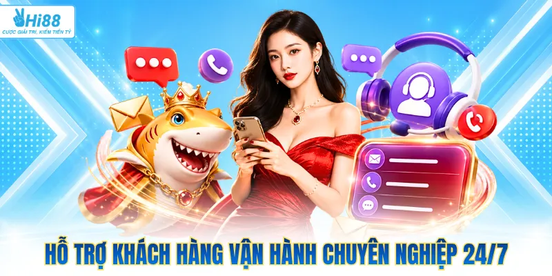 Hỗ trợ khách hàng vận hành chuyên nghiệp 24/7