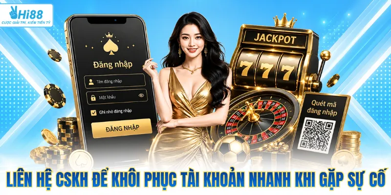 Liên hệ CSKH để khôi phục tài khoản nhanh khi gặp sự cố