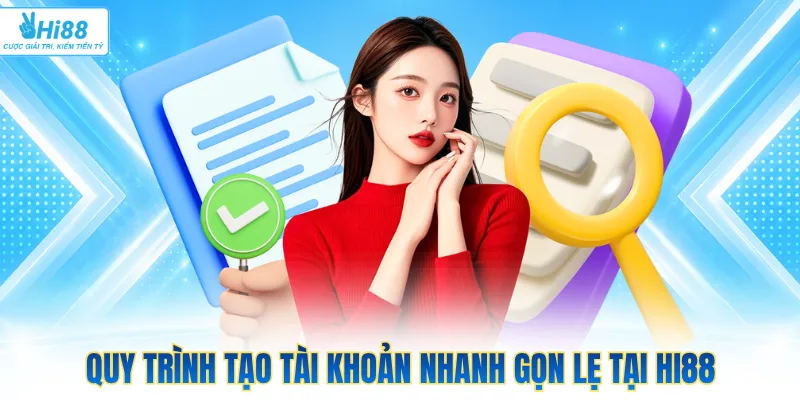 Quy trình tạo tài khoản nhanh gọn lẹ tại Hi88