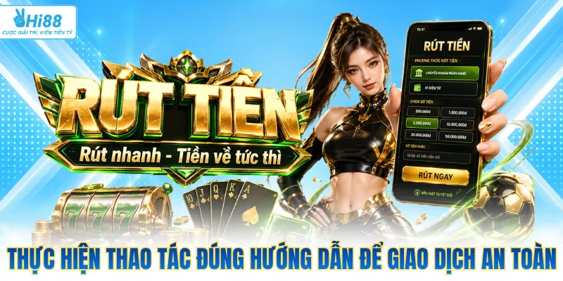 Thực hiện thao tác đúng hướng dẫn để giao dịch an toàn