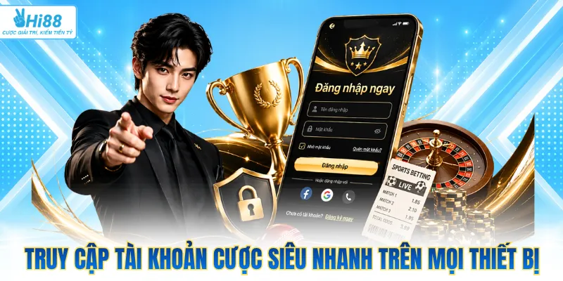 Truy cập tài khoản cược siêu nhanh trên mọi thiết bị
