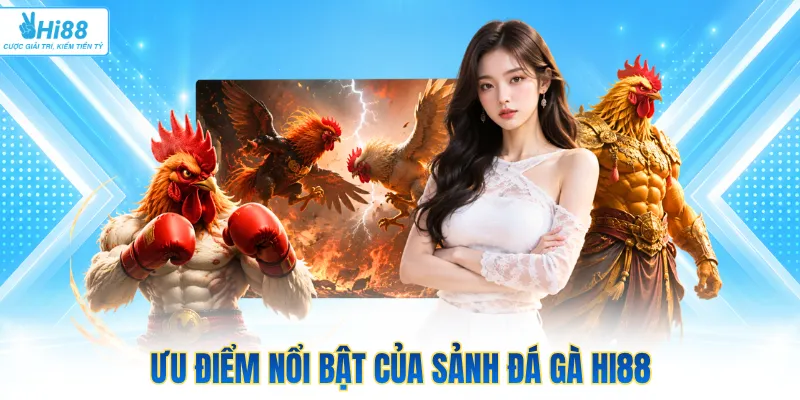 Ưu điểm nổi bật của sảnh đá gà Hi88