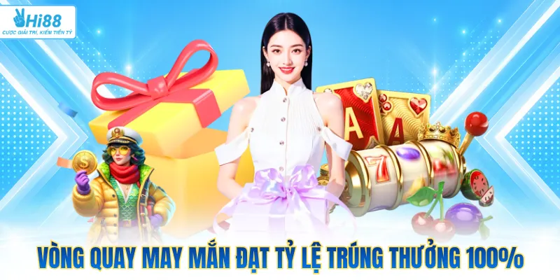 Vòng quay may mắn đạt tỷ lệ trúng thưởng 100%
