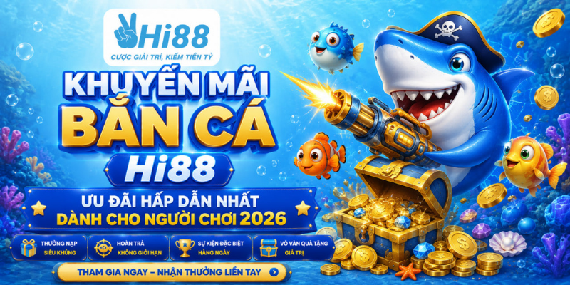 Khuyến mãi bắn cá Hi88 – Ưu đãi hấp dẫn nhất dành cho người chơi 2026