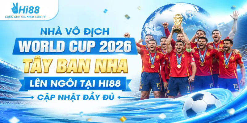 Nhà vô địch World Cup 2026 – Tây Ban Nha lên ngôi tại Hi88 cập nhật đầy đủ